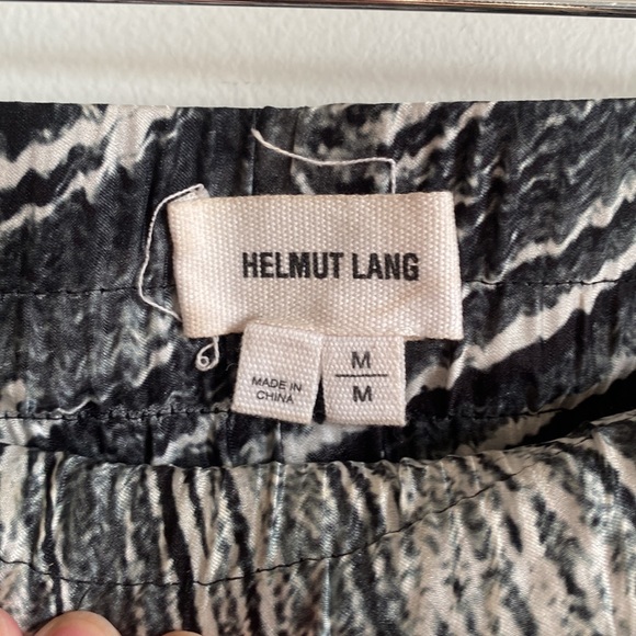 Helmut Lang Silk Elastic Waist Abstract Patter Pants - Picture 5 of 10